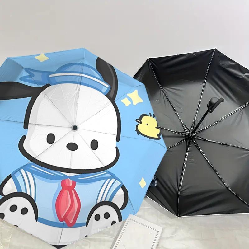 1PC Doggy Chick Umbrella-8-Rib Reinforced, Automatic Open, Lightweight & Durable, Cute Fashion Accessory for Outdoor-P2681