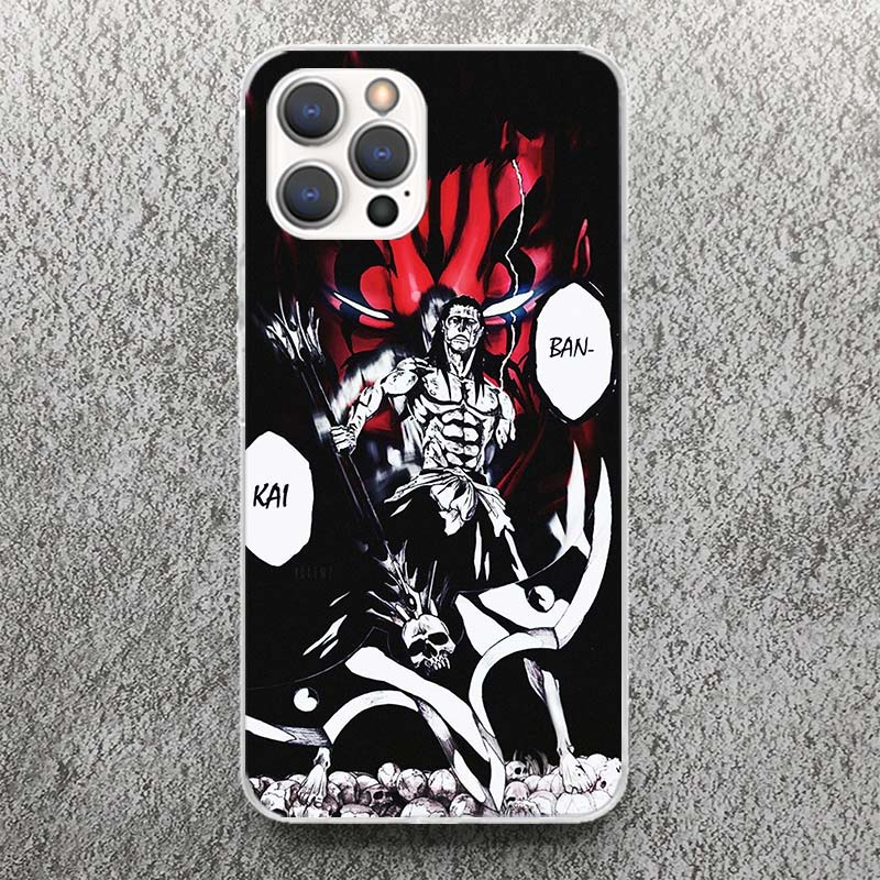 Bleach Zaraki Kenpachi Phone Case For iPhone 17 16 15 14 13 12 11 Pro Max Mini Plus Air 7 SE 8 Soft Silicone Print Shell Funda F