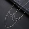 New Sexy Chest Chain Bikin Body Chain for Women Simple Silver Color Summer Harness Decoration Jewelry Beach Party  Accessories