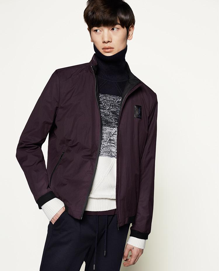 Męska kurtka Goldberg w stylu koreańskim z teksturą – Wygodna, modna i wykwintna odzież wierzchnia