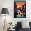 Vintage City Caribbean Egypt Venice Rome Dubai Landscape  Art Poster Canvas Painting Wall Prints Picture Living Room Home Decor