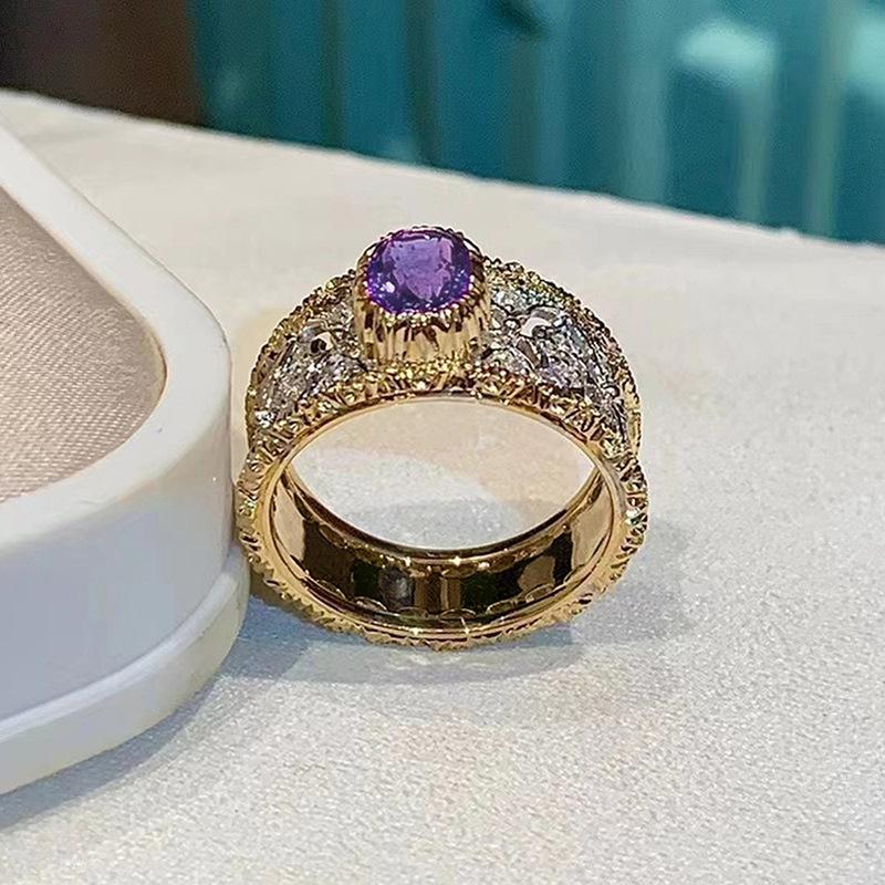 Luxury Light Luxury Ring For Women, Fashionable And Elegant High-End Single Ring, Exotic Jewelry.
