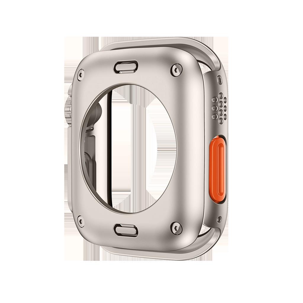 Cambiar a funda protectora completa Ultra 360 para Apple Watch 45mm 44mm Protector de pantalla de vidrio templado para IWatch Series 8 7 6 SE 5