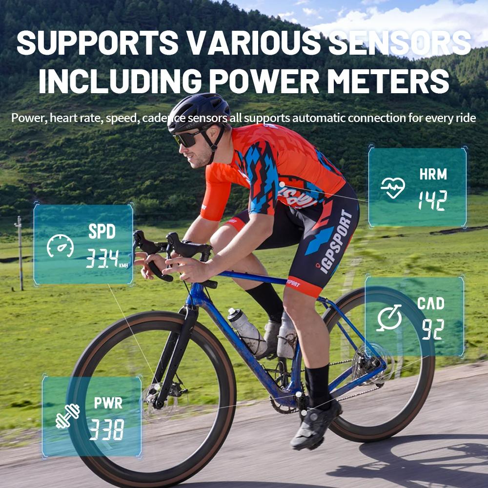 iGPSPORT BSC100S Bike Computer 2.6 Inch Screen GPS Cycling Navigation Speed Cadence Sensor Smart Simple Operate Bicycle Computer