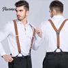 Undergarment Suspender Men with 6 Button Closure Non-slip Design Adjustable Elastic Keep Wedding Your Pants Up Y-Shaped Heavy Duty Dad Gift