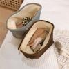 135 Solid Color Makeup Storage Pouch Wear-resistant Corduroy Toiletries Cosmetic Organizer Bag for Women and Teen Girls