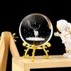 3D-Kristallkugel mit Ständer, Planet, lasergraviert, Sonnensystem, Globus, Astronomie, Geschenk, Geburtstagsgeschenk, Glaskugel, Heimdekoration