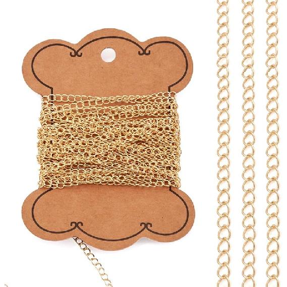 Craftdady 5M 14K Gold Filled Heart Link Chains 5x3.5mm Soldered Brass Bracelet Necklace Designer Chains Simple Chain Gold Chain Necklace Collection