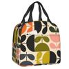 Orla Kiely Flower Scandinavian Geometric Style Insulated Lunch Bags for Camping Travel Waterproof Cooler Thermal Lunch Box