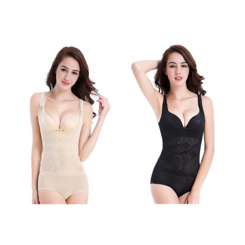 Body Shaper Bodysuit With Breathable Nylon Fabric For Slimming And Toning