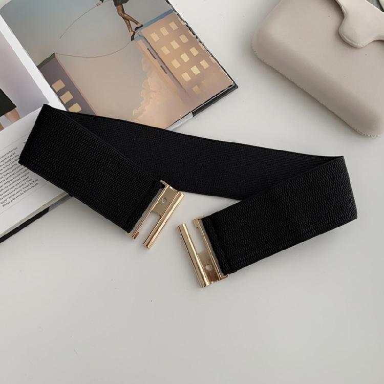 Contemporary Elastic Waist Belt Alloy Buckles Slimming Comfortable Design Elastic Waistband For Women's Outfits