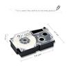 5Pcs XR-12X ribbon cartidge compatible for Casio label printer Black on Clear casio label tape 12mm XR12X for EZ Printers KL-120