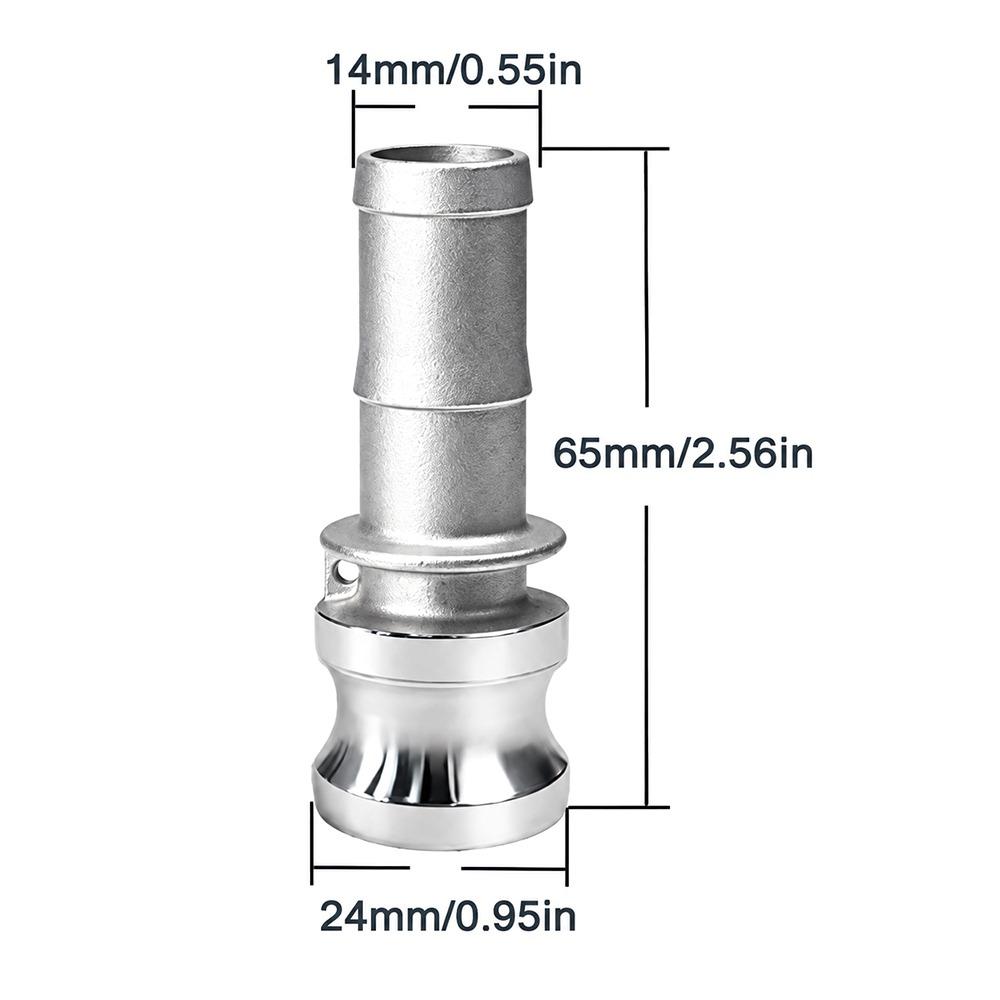 Stainless Steel Quick Connect Fitting Thread Adapter  for Water Oil Pump Pipe Systems