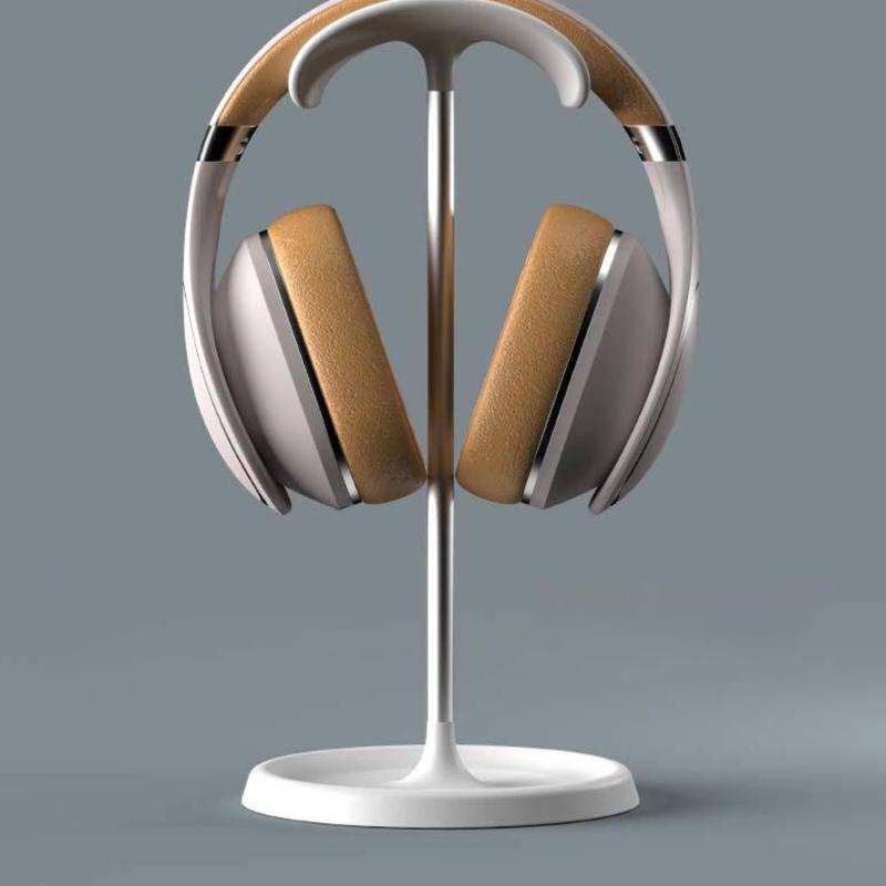 Curveds Headphone Stand NonSlip Heavy Base Gaming Headset Holder Hanger with Storage Tray for Headsets Desk Display