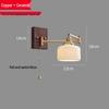 Nordic Minimalist Copper Rotatable Wall Lamp for Bedroom and Living Room