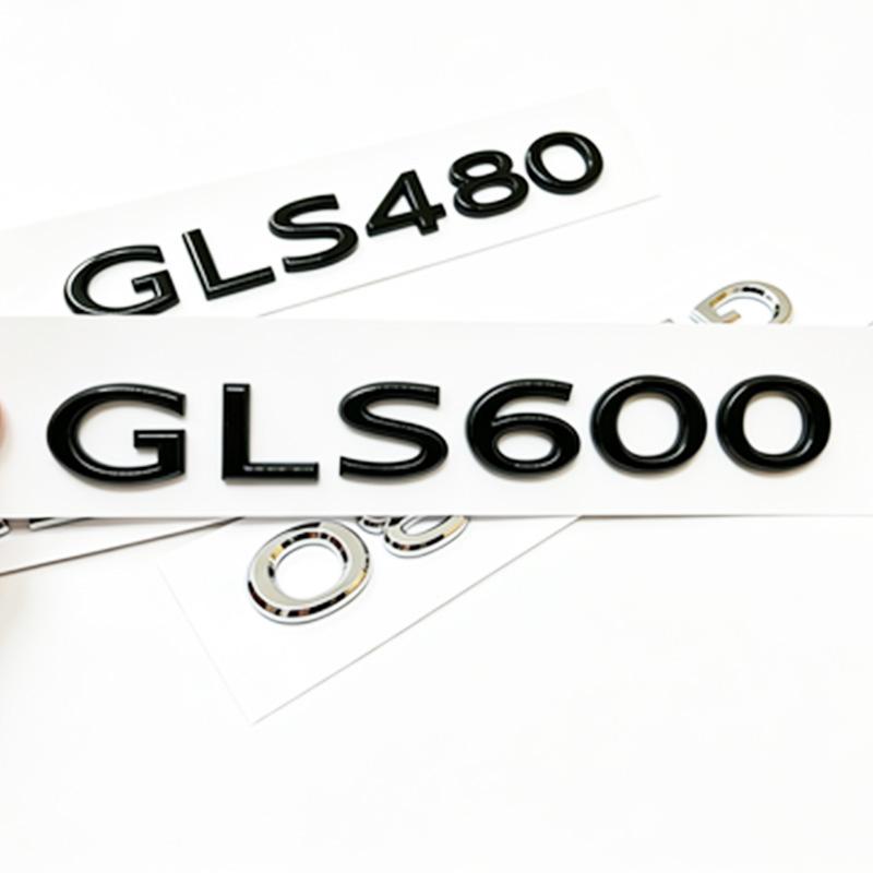 Premium V12 GLS480 GLS600 Letter Emblem Badge Rear Trunk Fender Logo Sticker for Mercedes Maybach X167 CDT6