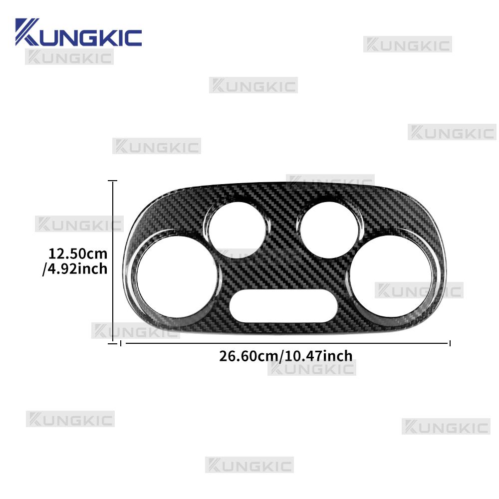 Real Hard Dry Carbon Fiber For Abarth 595 695 595C 695C 2012-2025 2025 2025 2025 Fiat 500 500C 2008-2025 AC Digital Climate