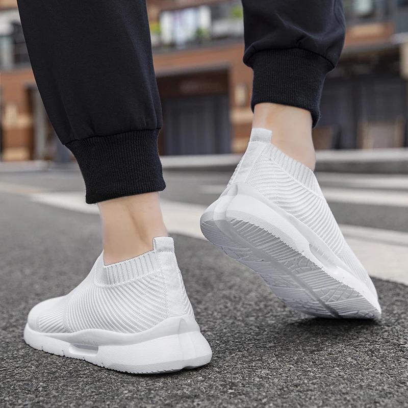 Дышащие кроссовки Fujeak Большие размеры Спортивная обувь для мужчин Комфортные мокасины — фото 7