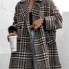Women's Winter Wool Coat Thick Lined Warm Jacket for Autumn
