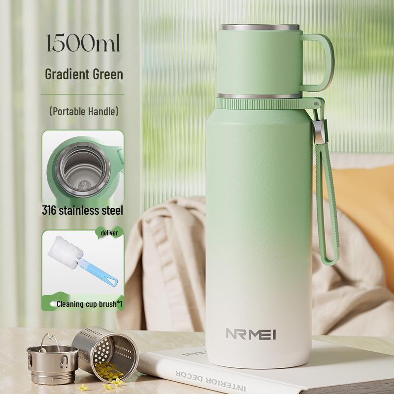 2025 Large Capacity Insulated Kettle with Tea Infuser – Unisex