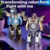 Transforming Robot Fidget Spinner 2-In-1 Decompression Toy Creative Finger Gyro Stress Relief Gift For Boys Kids