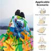1pc Stitch Printing Blanket - Soft, All-Season Throw for Living Room, Bedroom,Personalized Gift with Adorable Cartoon Design