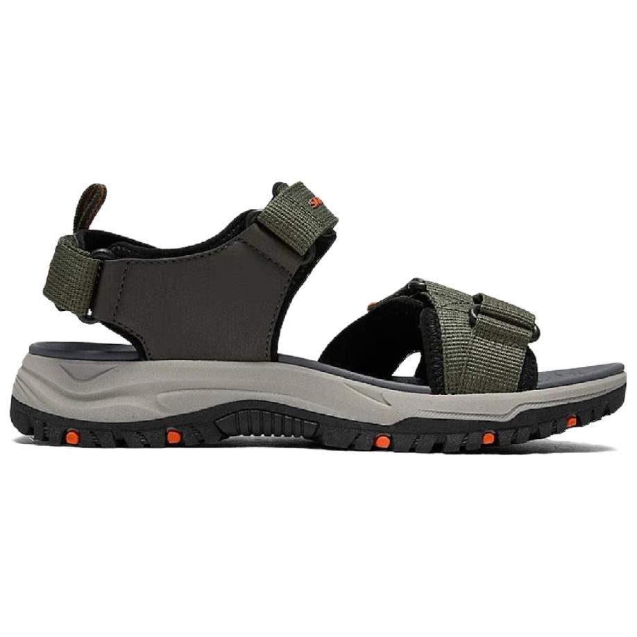 Skechers Luxe Foam Comfortable Fashion Beach Sandals Men Sandals Green 205478-OLV