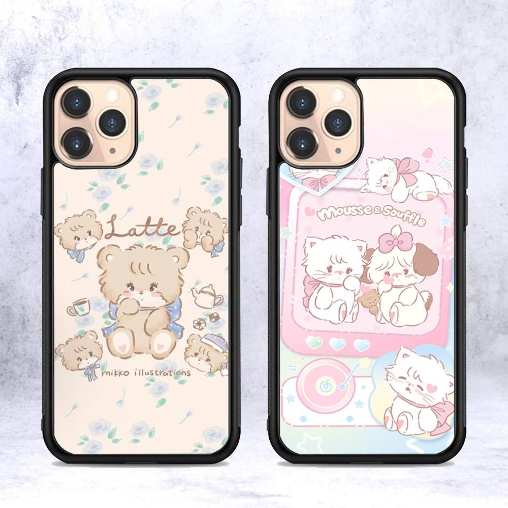 Famous Cute M-Mikko C-Characters For Iphone 17 Air 16 15 14 13 12 11 Pro Max TPU+PC Plus Shockproof Back Phone Cover