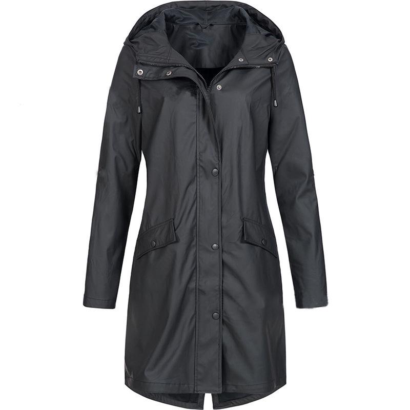 Autumn Winter Mid Length Women Windbreaker Outdoor Females Waterproof Sports Hiking Jacket