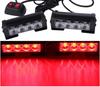 12V Stroboskop Lichtleiste LED 2er Set Notfall Warnleuchten Auto LKW Anhänger Lampe Zimmer Seite KnightraidB KRB186 (rot)