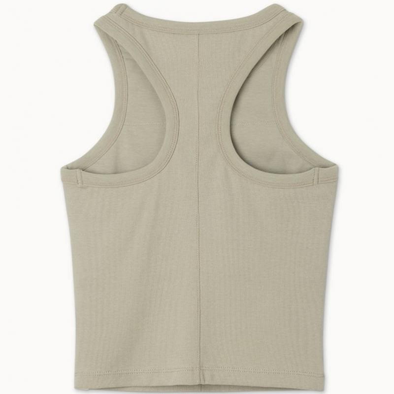 Budhi Mudra Racer Rib Tank Top Elm  B61002att21 K16 