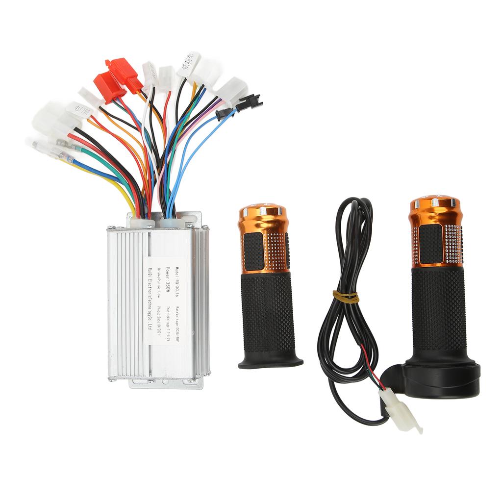 36V 48V 350W Controller with Throttle Grip Brushless Motor Controller for Electric Bike Motorcycle