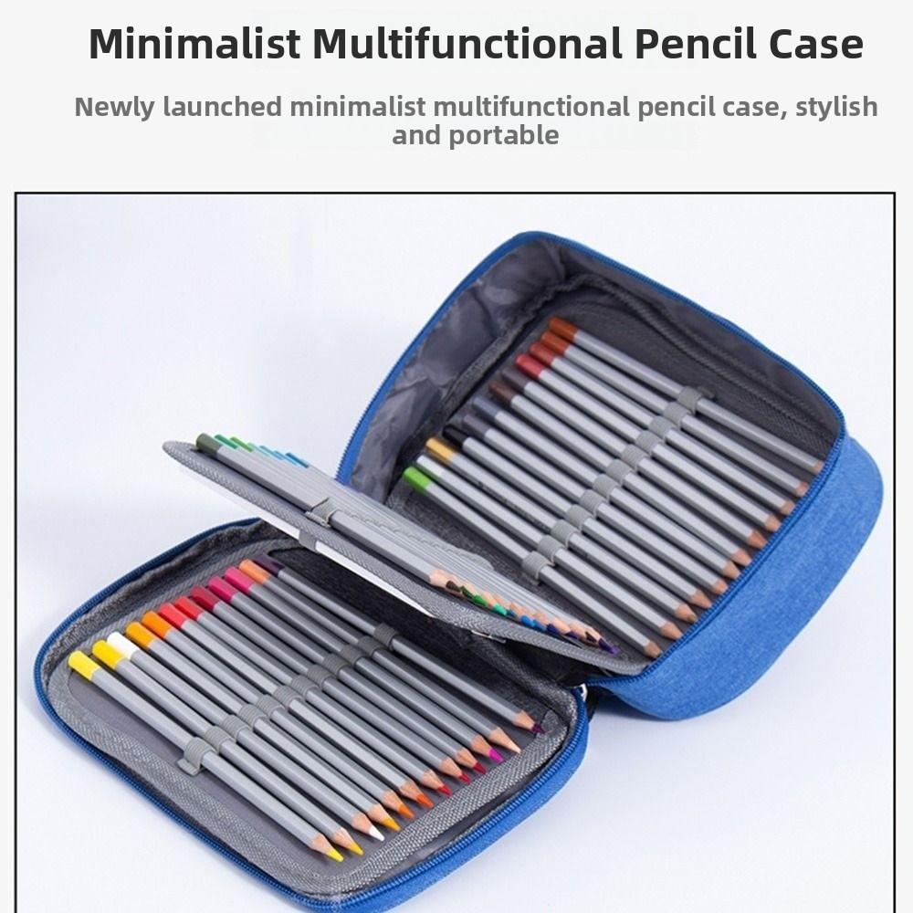 72 Hole Art Storage Pen Case Aesthetic Oxford Cloth Pencil Case Classified Storage Box  Student