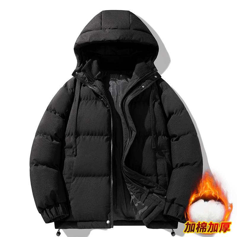 2025 Couple Hooded Padded Clothes Unisex Winter Loose Cotton Jackets Winter Jackets Padded Jackets Cotton Jackets
