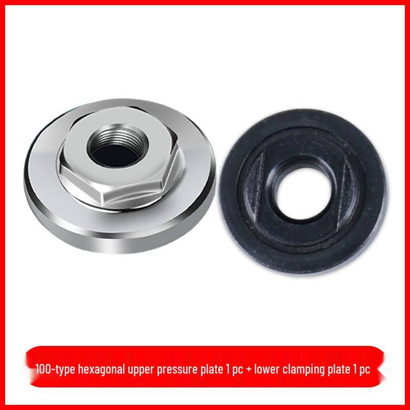 Universal Angle Grinder Flange Set: 100-Piece Kit with Nut, Screw, and Polisher Accessories