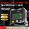 Digital Laser Angle Finder Protractor Tool, 4×90° High Accuracy Measuring Tool Large Led Display Magnetic Base, USB Rechargeable