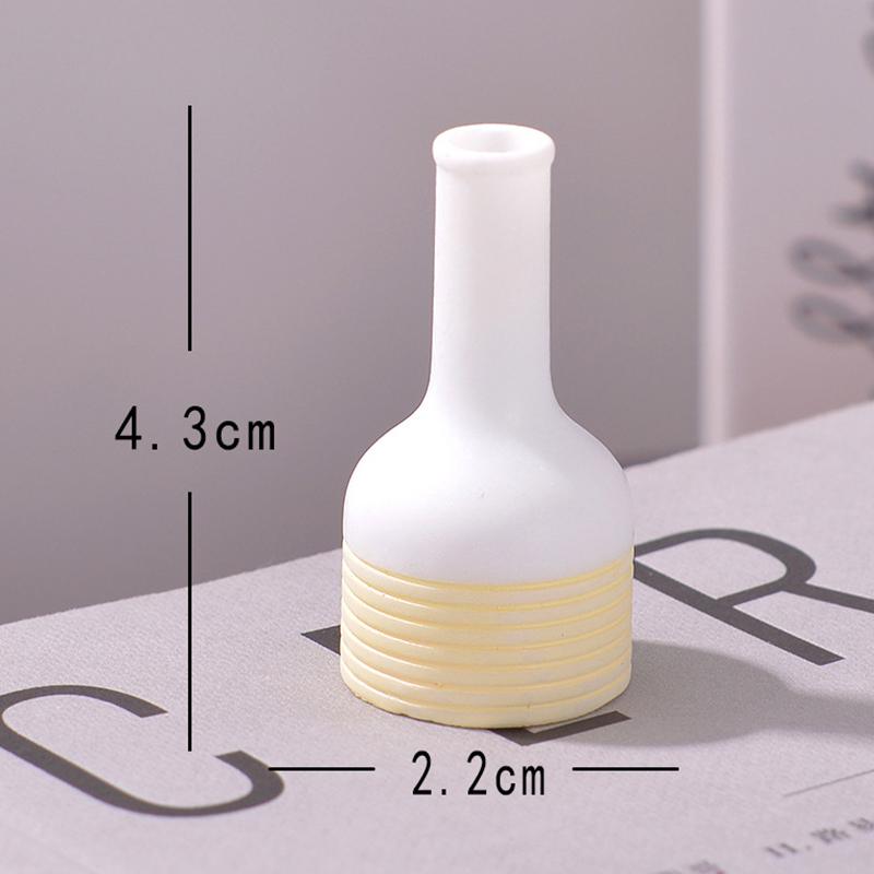 Dollhouse Miniature Flower Vase Flowerpot Simulation Vase Pot Home Model Decor Toy Doll House Accessories