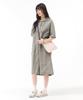 CHASECULT Women'S Lightweight Hooded Short Sleeve Dress - Grey