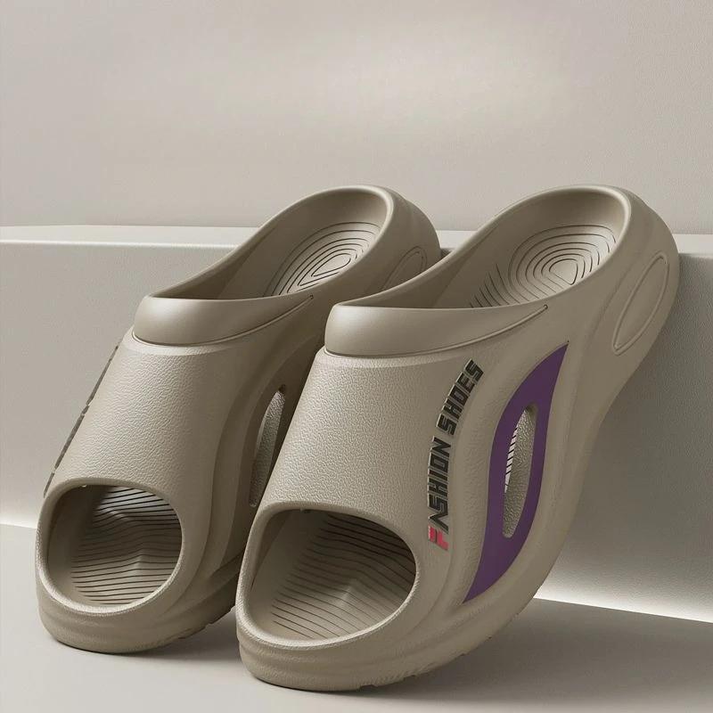 Fashion Platform Male Slipper Anti-slip Soft Beach Indoor Couple House Walk Around Home Sabot Slides High Quality Fashion Eva Men's Shoe