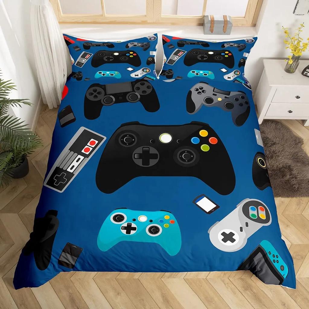 Gamepad Comforter Cover R Bedding Set Teens Video  Duvet  for Youth Kids Boys Modern  Controller Bedspread