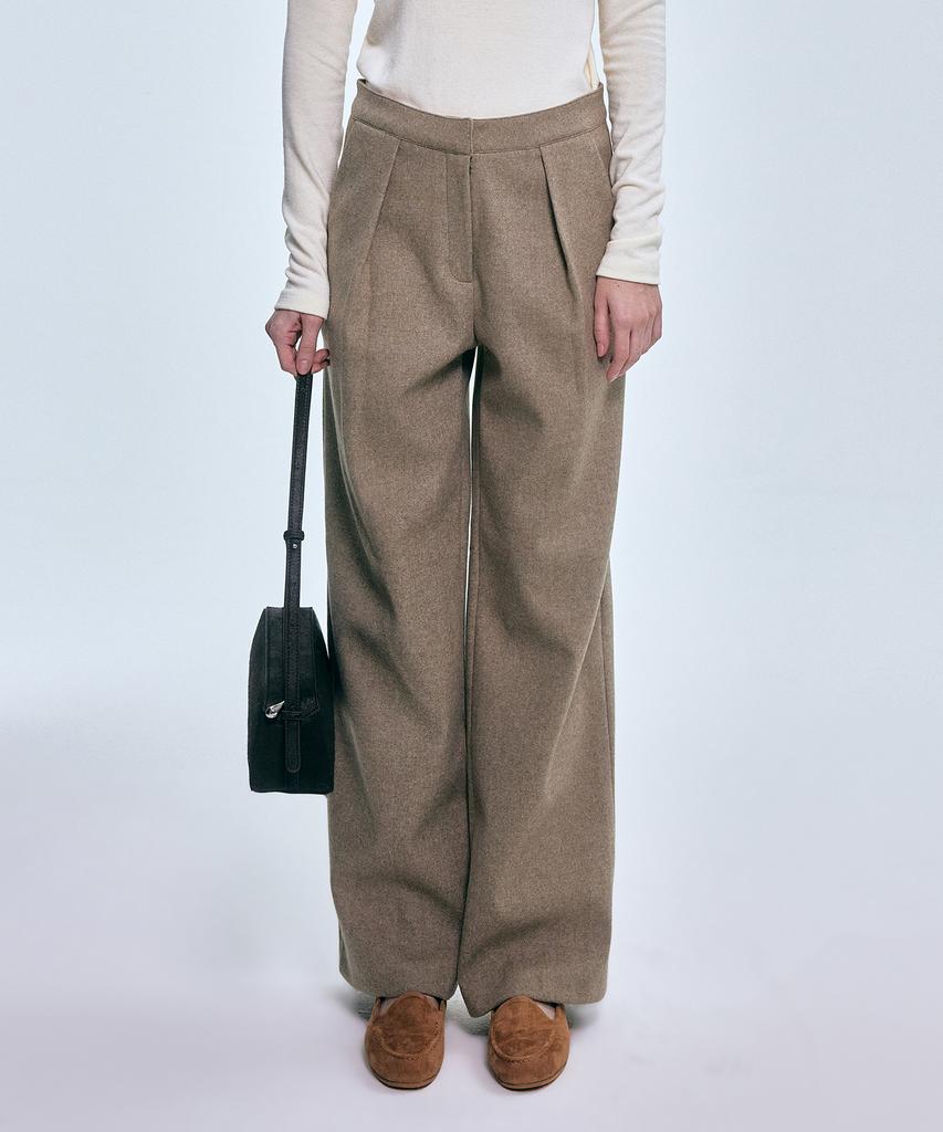 FOVERE Wool Fleece-Lined Slacks 2 Colors