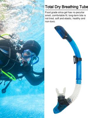 Diving Snorkel Silicone Full Dry Mouthpiece Swimming Underwater Diving Air Breathing Tube for Swim Accessories