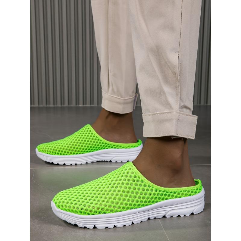 Half Slippers Women Outer Wear Summer Mesh Women Walking Sandals Slippers Large Size Comfortable Sneakers