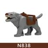 Medieval Castle Soldier Figures Building Blocks Knight Orc Warrior Dragon Wolf Animals Battle Flags Accessories Bricks Toys Boys