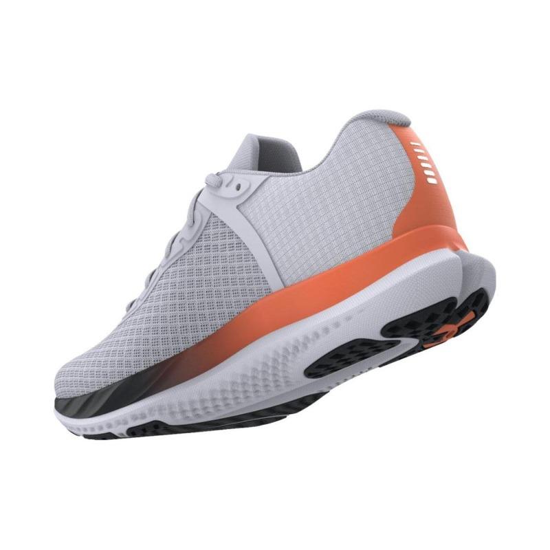 Under Armour Charged Breeze 2 gedämpfte niedrige Laufschuhe Herren Grau Orange 3025129-110