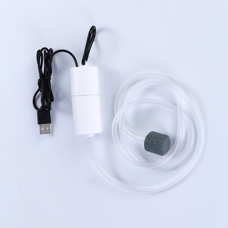 Mini-Aquarium-Luftpumpe-Kit mit Luftstein, USB-betrieben, leise, hocheffizient, Sauerstoffpumpe für Fischtank, Aquarium
