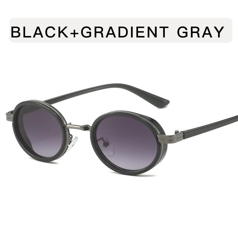 

Vintage Oval Eyewear With Antireflective Coating For Outdoor Fashion Enthusiasts Grey