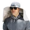 (Hellgrau) Bleib cool und stilvoll Anglerhut mit Solarventilator Sonnenschutz Solar