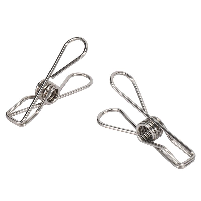 A84X-96 Pcs Stainless Steel Wire Clip, Multi-Function Clip, Utility Clip Pins Hanging Clip Office Fastener