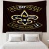 Who Dat Nation Football Quick-Dry Tapestry Hanging for Bedroom,Livingroom, Playroom,Decor Art Room Wall Tapestry Holiday and Birthday Gifts